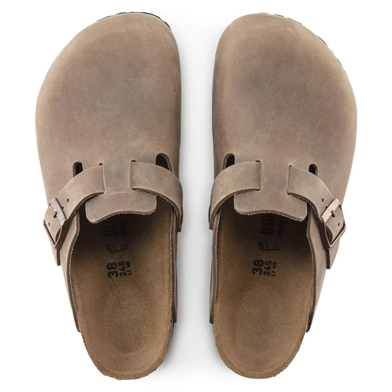 BOSTON SABOT PELLE MARRONE
