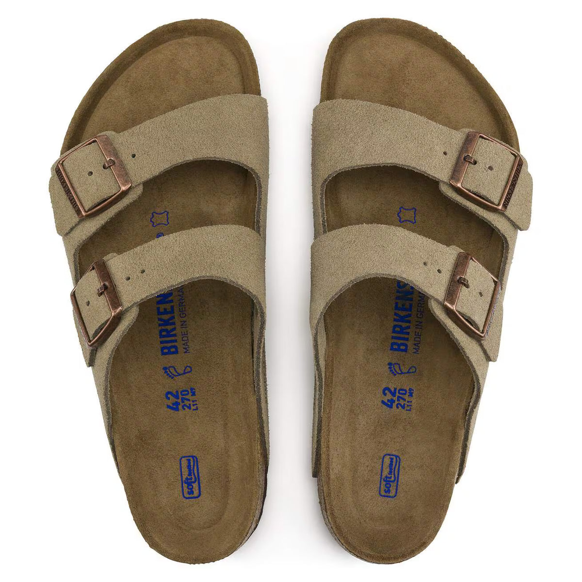 SANDALO ARIZONA SUEDE TAUPE