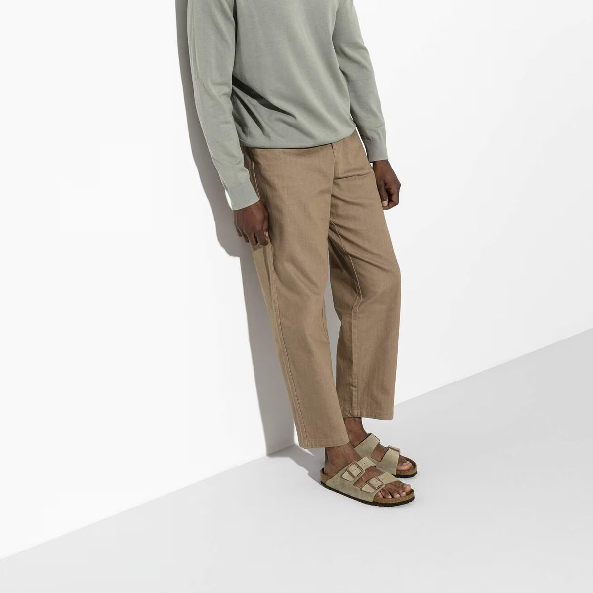 SANDALO ARIZONA SUEDE TAUPE