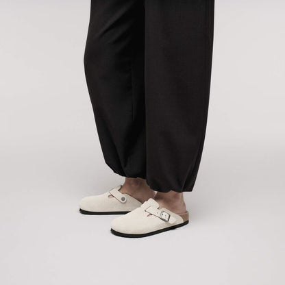 BOSTON SABOT SUEDE CREAM