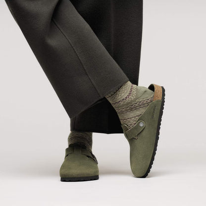 BOSTON SABOT SUEDE GREEN